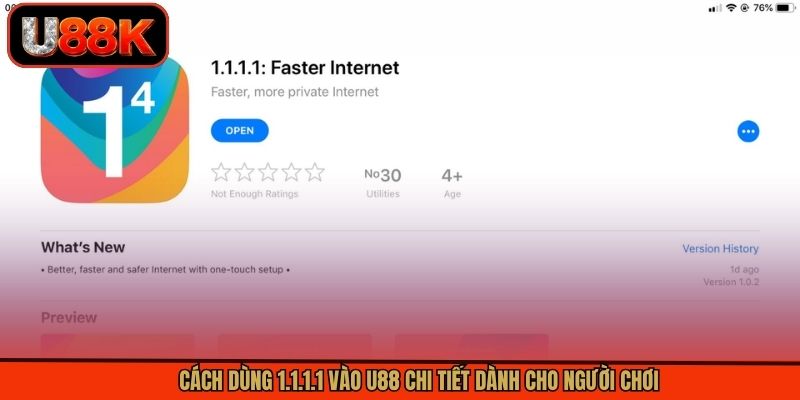 Cách dùng 1.1.1.1 vào U88 chi tiết dành cho người chơi Cách dùng 1.1.1.1 vào U88 chi tiết dành cho người chơi